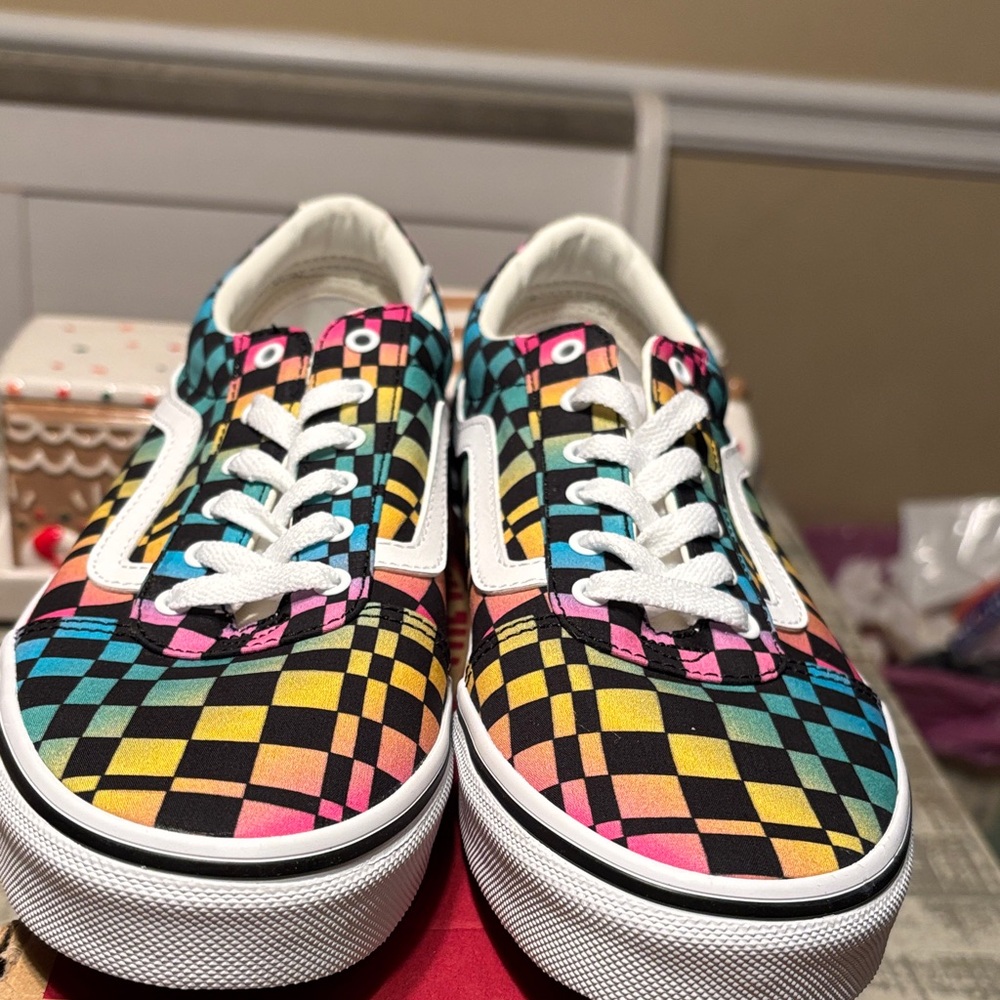 Vans Multicolor Checkered Kids Sneakers